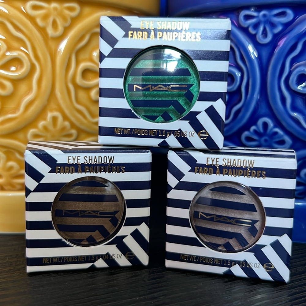 MAC Cosmetics Hey Sailor Eyeshadow Lot (3) - Jaunty * Feeling Fresh * Barefoot